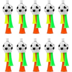 10Pcs Vuvuzela Horn for Soccer Summer Global Match Mini Plastic Loud Horn for Soccer Fans, Kids, Sporting Events, Parties  Carnivals