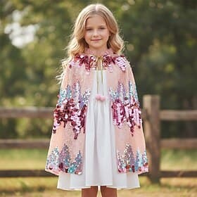 Mermaid Princess Cloak Theme Party Costume Movie Cosplay for Girls' Kid's Masquerade Daily Party Holiday