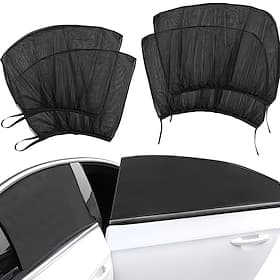 4pcs Car Window Sunshade Set, UV Protection, Privacy Screens for Front And Rear Windows, Suitable for Cars And Suvs, Easy to Install, Breathable Mesh Material,