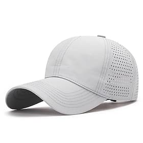 Baseball Cap Running Cap Sun Hat Unisex Cap Running Cap Solid Colored Sun Protection Windproof Quick Dry for Tennis Baseball Cycling Summer Spring Dark Grey Bl