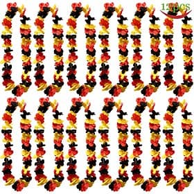 Germany Fan Lei Flower Garland for Soccer World Summer Cup Match, Party Accessories, Neck Wreath for Supporters  Party Spirit