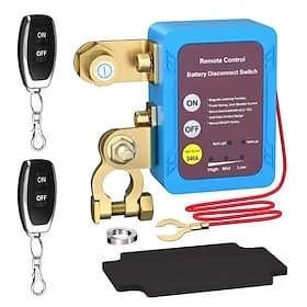 Remote Battery Disconnect Switch, 12V 240A Anti Theft Kill Switch Car Battery Switch, Smart Battery Cut Off Switch for Car, Boat, Trailer Truck, RV, ATV, UTV,