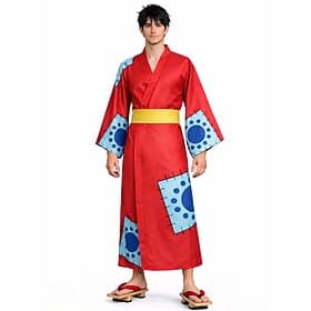 Ozeanabenteurer Kapitän Strohhutpirat Anime Outfits Kimonoo Cosplay-Anzüge Halloween Karneval Party Leistung Gürtel Für Damen Erwachsene