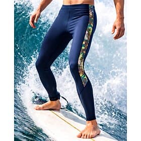 Homme Standard Short de Combinaison collants de sport maillots de bain Camouflage Jambe pleine longueur Protection UV Séchage Rapide Haute élasticité Sans manc