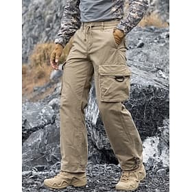 Men's Cargo Pants Trousers Tactical Pants Work Pants Hiking Pants Multi Pocket Flap Pocket Solid Color Windproof Comfort Full Length Daily Outdoor Holiday Stre