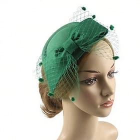 Fascinators Feather Net Wedding Birthday Vintage Cute Retro With Feather Bowknot Headpiece Headwear