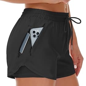 Femmes Short athlétique Shorts Shorts d'été Shorts de plage Vacances Mode Décontracté Quotidien Court Taille Moyenne Cordon de serrage Ceinture Élastique Poche