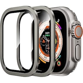 [4 Pack] Watch Screen Protector Compatible with Apple Watch Ultra 49mm Max Coverage Touch Sensitive HD Clear Tempered Glass Watch Accessories
