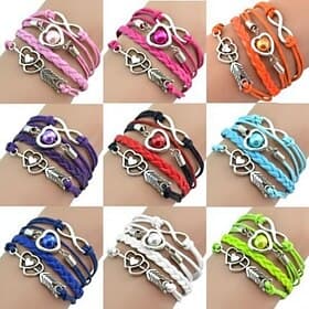 Dicke Kette Liebe Mode Personalisierte Legierung Armband Schmuck Blau / Weiß / Rosa Für Täglich Geschenk Ferien