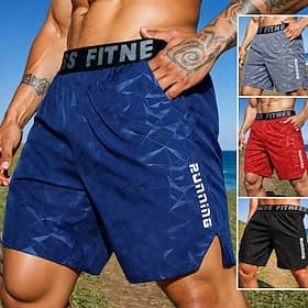 Men's Running Shorts Athletic Shorts Gym Shorts Pockets Shorts Daily Outdoor Vacation Summer Lightweight Breathable Gym Workout Walking Jogging Relaxed Fit Spo