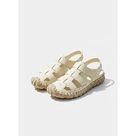 Sandales de pêcheur orange pour femmes, bout fermé - sandales de sport confortables cousues main, idéales pour la marche, les voyages, les journées de travail