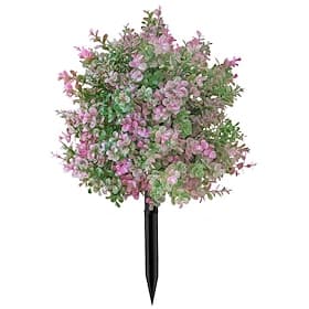 Artificial Eucalyptus Flower Leaf Stake Outdoor Decor Pink Potted Plant Faux Tree Arrangement for Wedding, Garden  Home Decoration, UV Resistant, All Season Us