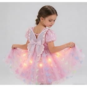 Prinzessin Tier Kleid Cosplay Kostüm Outfits Film Niedlich Balletröckchen LED-Leuchten for Mädchen Kinder Maskerade Täglich Party Comic-Konzert