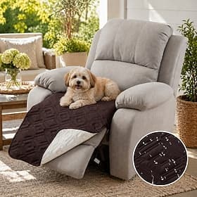 100% Waterproof Recliner Chair Covers, Anti-Slip Recliner Cover Dog Couch Cover Furniture Protector, Reclining Sofa Slipcover for Pets Dogs