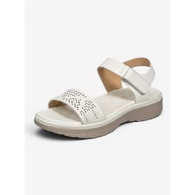 Women's Perforated Sandals - Comfortable and Stylish Open-Toe Design, Perfect for Casual Walks and Summer Days
