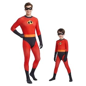 Hero Costumes Zentai Tenues Combinaisons Rétro Cosplay Costumes Thématiques de Films et TV for Unisexe Enfant Adulte Mascarade Soirée Comic-Con