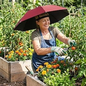 Foldable Outdoor Sun Hat, Lightweight Portable Umbrella-Style Cap, Multifunctional Headwear for Fishing, Gardening, Hiking, Photography  Daily Outdoor Work
