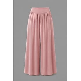 Femmes Culottes Jambe Large Jambe large Chinos jupe-short Vacances Mode Streetwear Longueur complète Taille haute Uni Coupe haute Confort Extérieur Micro-Élast