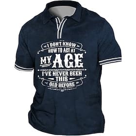 Men's Plus Size Polo Shirt Big and Tall Letter Turndown Print Short Sleeve Spring  Summer Sports Fashion Streetwear Designer Outdoor Street Tops thumbnail 3