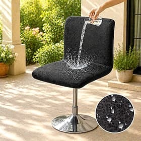 100% Waterproof PU Leather Bar Stool Cover Durable Perfect for Protecting and Refreshing Bar Stools Adds a Sleek and Stylish Look to Your Kitchen or Bar Area D