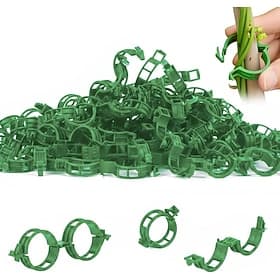 100pcs Plant Support Clips, Plastic Clips for Securing Plants, Plant Fixing Clips for Tomato Vine, Reusable Garden Clips for Climbing Plants, Grape, Vegetable