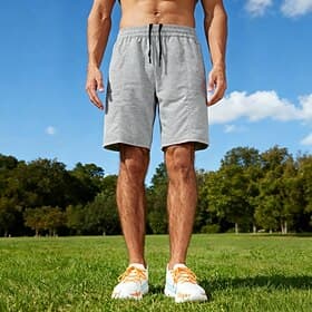 Men's Cargo Shorts Shorts Casual Shorts Athletic Short Pocket Elastic Waist Plain Quick Dry Breathable Knee Length Outdoor Beach Gym Sports Sport Black Royal B
