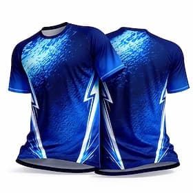 Men's Soccer Jersey France Inspired Geometric Athletic T-Shirt Summer Number 11 Short Sleeve UPF 50 Quick Dry Moisture Wicking Breathable Activity Tournament F