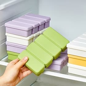 Moules à glaçons en silicone avec couvercle, parfaits pour rafraîchir boissons et smoothies. Indispensables en cuisine, ces moules à glaçons en silicone de qua