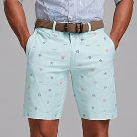 Herren Hülle Seestern Meeresbewohner Bermudashorts Freizeitshorts Kurze Golfhosen Mittlere Taille Modisch lässig Arbeit Strand Sport im Freien Kurze Hose mit f