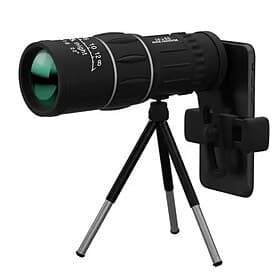 16x52 High Power Monocular Telescope with Smartphone Adapter  Tripod, HD Waterproof BAK4 Prism Monocular for Adults, Night Vision for Bird Watching, Hunting, H