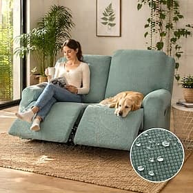 Housse de canapé inclinable 1/2/3 imperméable et élastique, protection de canapé, housse de fauteuil relax pour garçon paresseux, housse de canapé extensible p