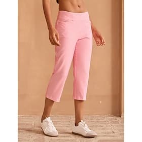 Women's Pants Capri Yan pink Black Red Pants / Trousers Ladies Clothes Outfits Wear Apparel