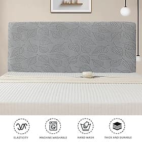 High Quality Full Cover Leaf Shaped Headboard Cover with Elastic Elastic Headboard Cover Dust Proof Backrest Fabric That Can Be Machine Washed