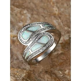 Women's Bohemian Alloy Ring, Multi Size Elegant Opal Look Statement Jewelry for Beach Vacation, Daily Casual Wear