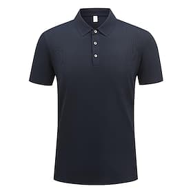 Voor heren Wandelen poloshirt Marine Korte mouw Kleding Bovenlichaam Golfkleding Kleding Outfits Draag kleding thumbnail 3