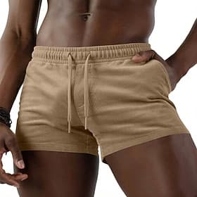 Men's Shorts Summer Shorts Casual Shorts Corduroy Shorts Drawstring Pocket Elastic Waist Plain Comfort Quick Dry Short Outdoor Beach Vacation Vacation Fashion