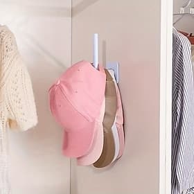 1/2 Pcs Punch-Free Hanging Hat Organizer, Space-Saving Door  Wall Hook Rack, Easy-Install No Drill Storage Hanger, Multifunctional Household Organizer For Hats