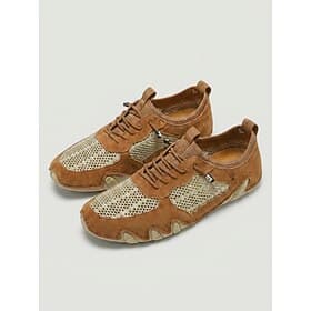 Baskets en maille marron pour femmes - chaussures confortables et respirantes pour un usage quotidien, la marche et la randonnée  voyage