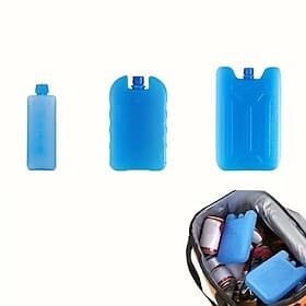 4pcs, 3 Sizes  Reusable Long Lasting Cooling Ice Packs Space Saving Slim Ice Bags Dry Ice Bags for Cooler Bags Only, Not for Food Contact