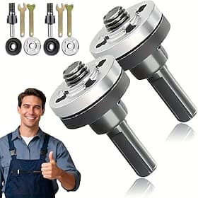 Ensemble de bielles pour perceuse électrique et meuleuse d'angle, 2 jeux d'accessoires pour meuleuse d'angle, adaptateur de mandrin de perceuse neuf avec écrou