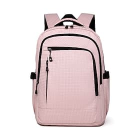 Unisex Student Laptop Backpack for Teens Girls Boys, Large Capacity Multi-Compartment Waterproof Polyester School Bag, Minimalist Travel Backpack for College C