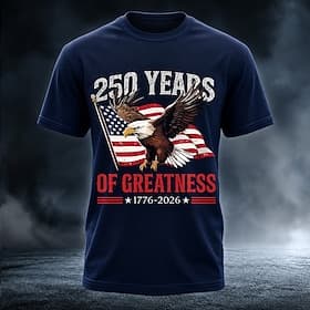4 juli 2026 250e Voor heren Adelaar Amerikaanse vlag T-shirt Korte mouw T-shirt 3D-afdrukken Strakke ronde hals Overhemd Vaderlandslievend Dagelijks Festival Z