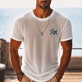 Heren T-shirt van transparant mesh, doorschijnend strandshirt, zomerse clubkleding top voor mannen thumbnail 3