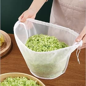 10PCS Multi-Functional Filter Bags, Durable Fine Mesh Reusable Kitchen Filter Bags for Coffee, Juice, Soy Milk, and Wine Filtration, Sturdy Construction, an Es