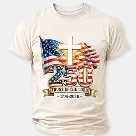 4 juli 2026 250e Voor heren Adelaar Amerikaanse vlag 1776 T-shirt Korte mouw T-shirt 3D-afdrukken Strakke ronde hals Overhemd Vaderlandslievend Dagelijks Festi thumbnail 3