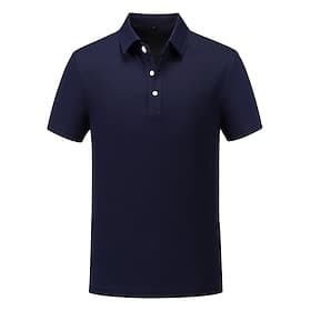 Voor heren Wandelen poloshirt Marine Korte mouw Kleding Bovenlichaam Golfkleding Kleding Outfits Draag kleding thumbnail 2