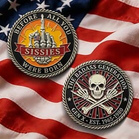 Generation X Challenge Coin – die coole Sammlermünze aus den Jahren 1965–1980 für Männer, bevor ihr alle Weicheier geboren wurdet – einzigartiges Retro-Geschen