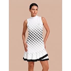 Women's Golf Dress Yan pink Black Green Sleeveless Dress Ladies Golf Attire Clothes Outfits Wear Apparel