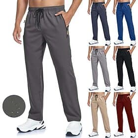 Men's Trousers Casual Pants Summer Pants Hiking Pants Quick-dry Pants Drawstring Pocket Elastic Waist Plain Waterproof Breathable Casual Daily Outdoor Fashion