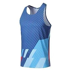 Homme Rayures Débardeur d'entraînement Débardeur de course Débardeur de gym Été Printemps Sans manches Séchage Rapide Léger Évacuation de l'Humidité Respirant